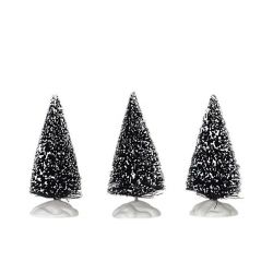 Lemax Bristle Tree, Set Of 3, Mini - afbeelding 1