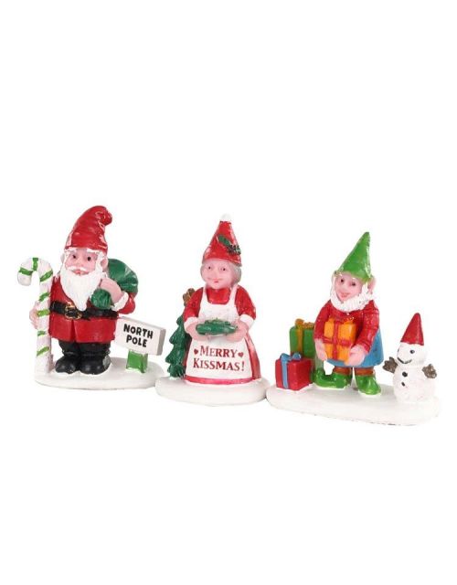 Lemax Christmas Garden Gnomes, Set Of 3 - afbeelding 1