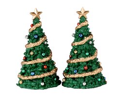 Lemax Classic Christmas Tree, Set Of 2
