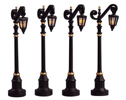 Lemax Colonial Street Lamp,  Set Of 4, B/O (4.5V) - afbeelding 3