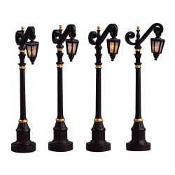 Lemax Colonial Street Lamp, Set Of 4, B/O (4.5V) - afbeelding 1