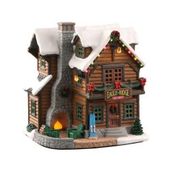 Lemax Eagle Ridge Ski Lodge, With 4.5V Adaptor