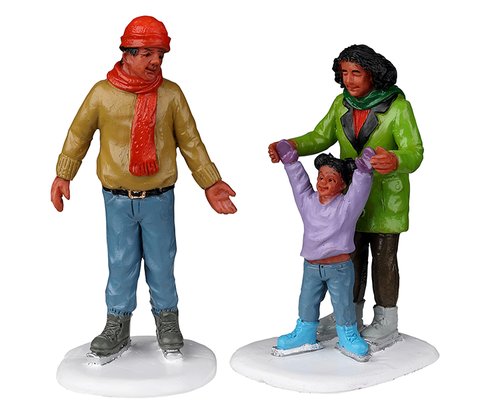 Lemax Family Ice Follies, Set Of 2