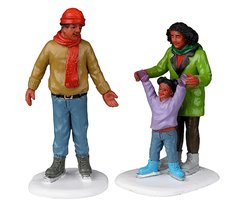 Lemax Family Ice Follies, Set Of 2