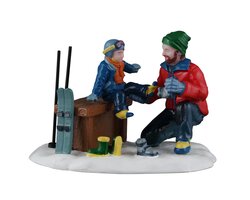 Lemax Father And Son Ski Day