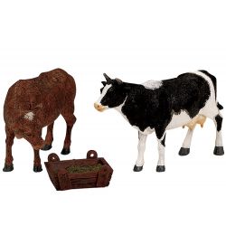 Lemax Feeding Cow & Bull, Set Of 3 - afbeelding 1