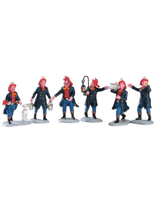 Lemax Fireman, Set Of 6 - afbeelding 1