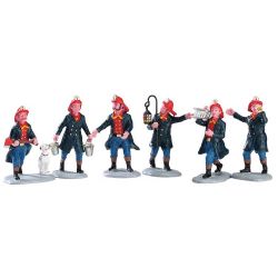 Lemax Fireman, Set Of 6 - afbeelding 1