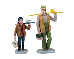 Lemax Fishin' Time,  Set Of 2