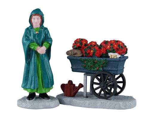 Lemax Floral Street Vendor, Set Of 2