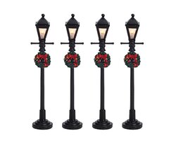 Lemax Gas Lantern Street Lamp, Set Of 4, B/O (4.5V) - afbeelding 2