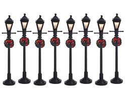 Lemax Gas Lantern Street Lamp, Set Of 8, B/O (4.5V) - afbeelding 2