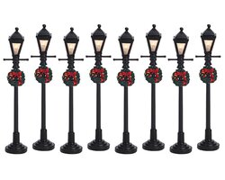 Lemax Gas Lantern Street Lamp,  Set Of 8, B/O (4.5V) - afbeelding 3