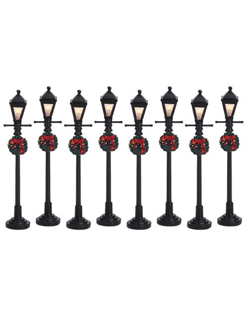 Lemax Gas Lantern Street Lamp, Set Of 8, B/O (4.5V) - afbeelding 1