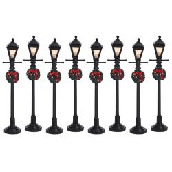 Lemax Gas Lantern Street Lamp, Set Of 8, B/O (4.5V) - afbeelding 1