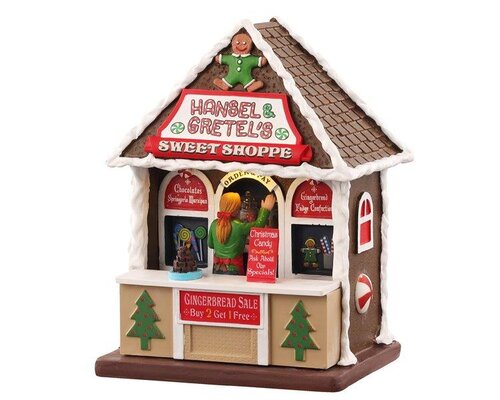 Lemax Hansel & Gretel'S Sweet Shoppe, Ac Adaptable (Not Included)