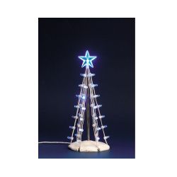 Lemax Lighted Silhouette Tree(Blue), M, B/O (4.5V) - afbeelding 1