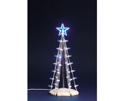 Lemax Lighted Silhouette Tree(Blue), M, B/O (4.5V) - afbeelding 2