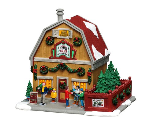 Lemax Luke'S Live Tree Nursery, Incl. Adaptor 44338, 100 Ma (White)