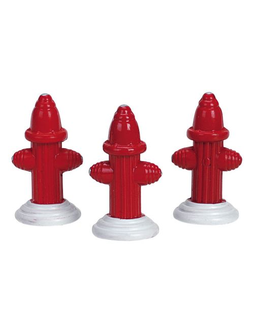 Lemax Metal Fire Hydrant, Set Van 3