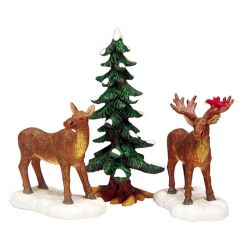 Lemax Mr And Mrs Moose, Set Van 3