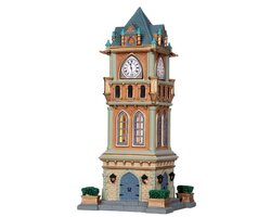 Lemax Municipal Clock Tower Incl. Adaptor 44338, 100 Ma (White) - afbeelding 3