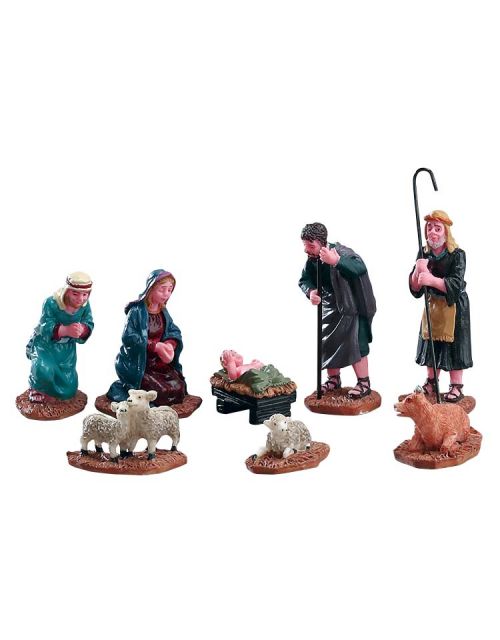 Lemax Nativity Figurines, Set Of 8 - afbeelding 1
