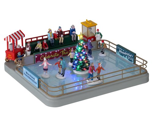 Lemax Outdoor Skating Rink, With 4.5V Adaptor - afbeelding 1