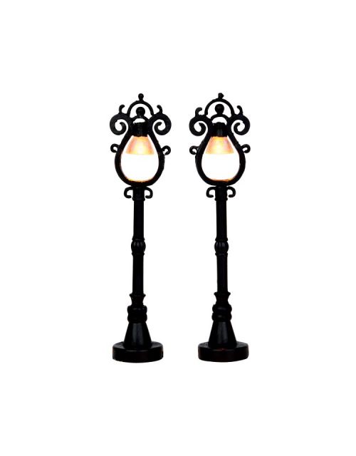 Lemax Parisian Street Lamp, Set Of 2, B/O (4.5V) - afbeelding 1