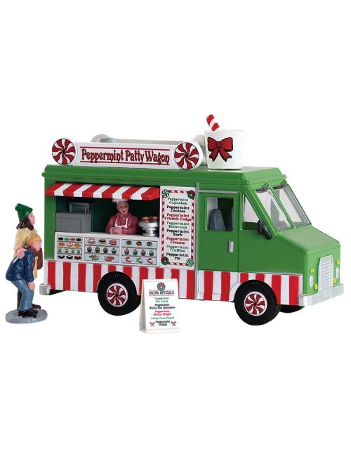 Lemax Peppermint Food Truck, Set Van 3