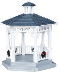 Lemax Plastic Gazebo With Decorations - afbeelding 1