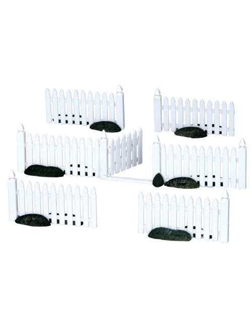 Lemax Plastic Picket Fence, Set Van 7