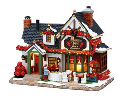 Lemax Poinsettia Lane Bed & Breakfast, B/O (4.5V)