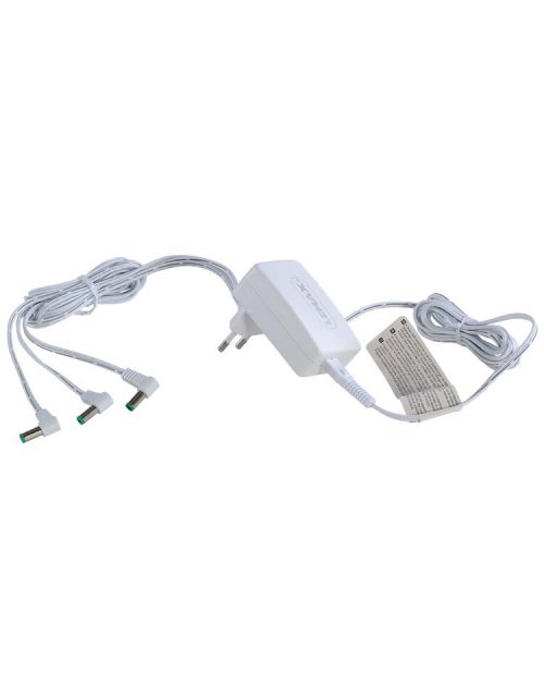 Lemax Power Adaptor, 4.5V, White, 3-Output, Fixed Plug, Gs - afbeelding 1