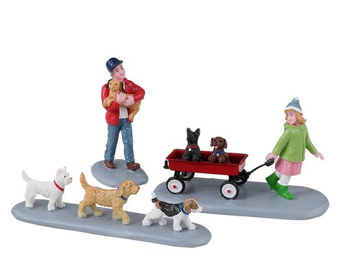 Lemax Puppy Parade, Set Of 3