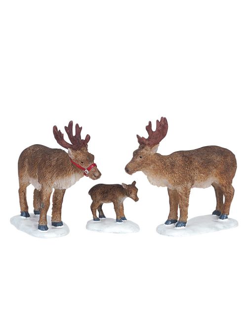 Lemax Reindeer, Set Of 3 - afbeelding 1