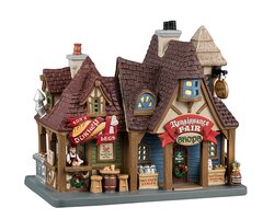 Lemax Renaissance Fair Shops Incl. Adapter