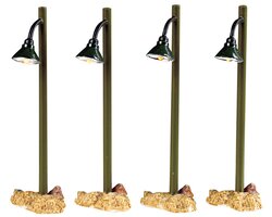Lemax Rustic Street Lamp, Set Of 4, B/O (4.5V) - afbeelding 2