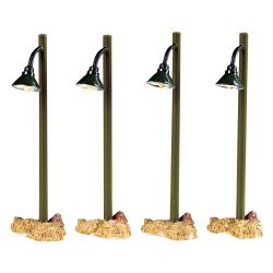 Lemax Rustic Street Lamp, Set Of 4, B/O (4.5V) - afbeelding 1