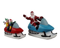 Lemax Santa'S Day Off, Set Of 2