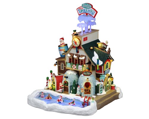 Lemax Santa'S Hot Springs Oasis, Incl. Adaptor 74254, 550 Ma (White)