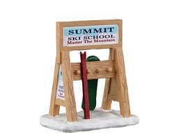 Lemax Ski Rack Sign