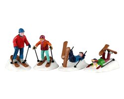 Lemax Ski School Lessons, Set Of 4