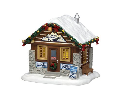 Lemax Ski & Snowboard School, Ac Adaptable (Not Included)