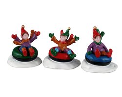 Lemax Snow Tubers, Set Of 3