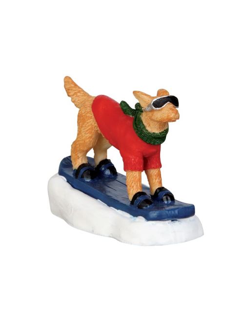 Lemax Snowboarding Dog - afbeelding 1