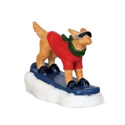 Lemax Snowboarding Dog - afbeelding 1