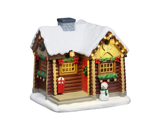 Lemax Snowshoe Cabin, Ac Adaptable (Not Included)