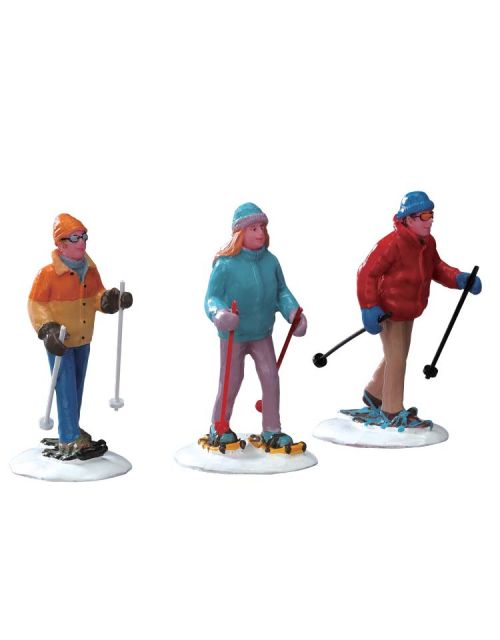 Lemax Snowshoe Walkers, Set Of 3