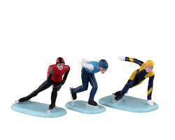 Lemax Speed Skaters, Set Of 3